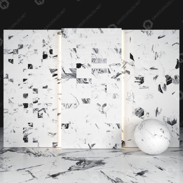 Плитка Statuario Marble 03 3D модель