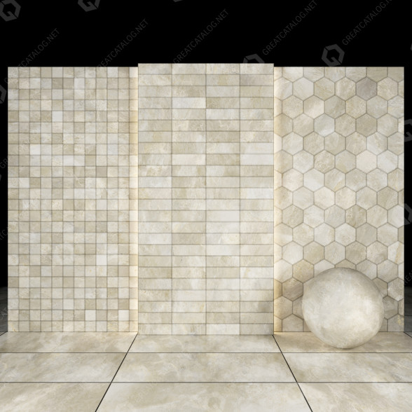 Плитка Platinum White Stone 3D модель