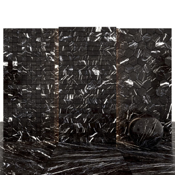 Płytka Marquina Black Marble 02 Model 3D