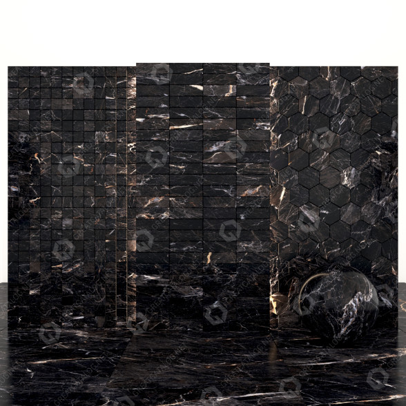 Плитка Java Black Marble 3D модель