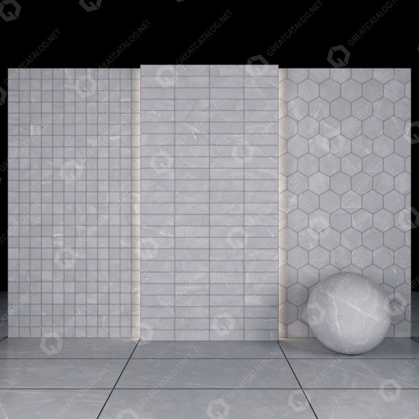 Płytka Melody Bianco Marble model 3D