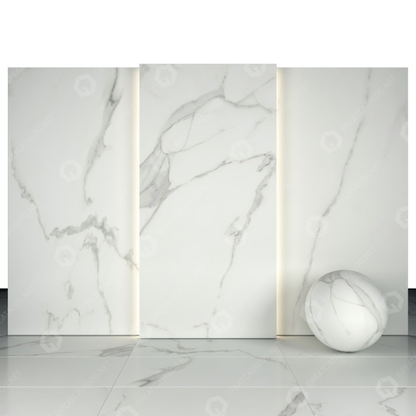 Плитка Afyon White Marble 05 3D модель