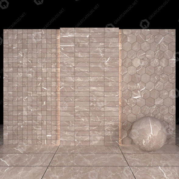 Tile Gray Marble 07 3D model