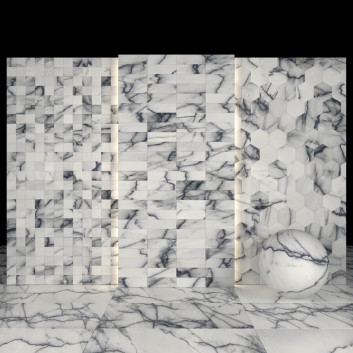 Плитка Athos White Marble