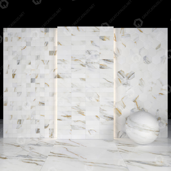 Плитка Gold Calacatta 06 3D модель