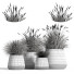 Pots de fleurs Ensemble de plantes d'intérieur 03 - nasrinrad