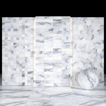Плитка White Crystal Marble 02