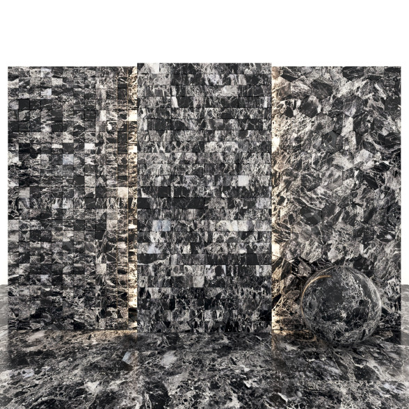 Плитка Emperador Black Marble 3D модель