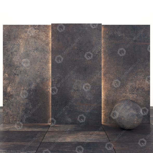 Azulejo Etna Dark Stone Modelo 3D