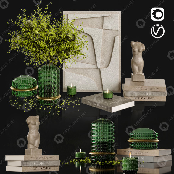 Decoración Set 002 Modelo 3D
