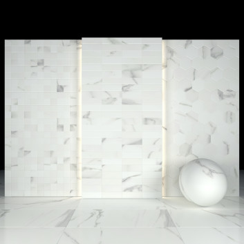Плитка Afyon White Marble 01
