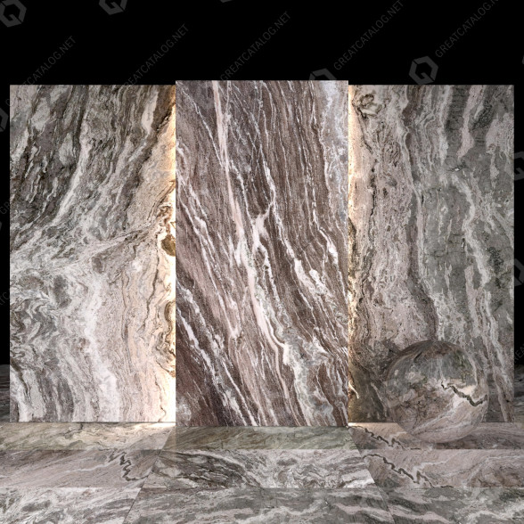 Плитка Fantasy Brown Quartzite 01 3D модель