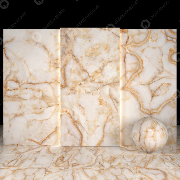 Плитка Agata Beige Marble 3D модель