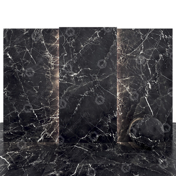Плитка Gray Black Marble 01 3D модель