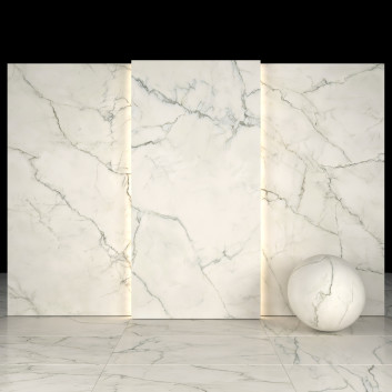 Плитка White Honed Marble 01