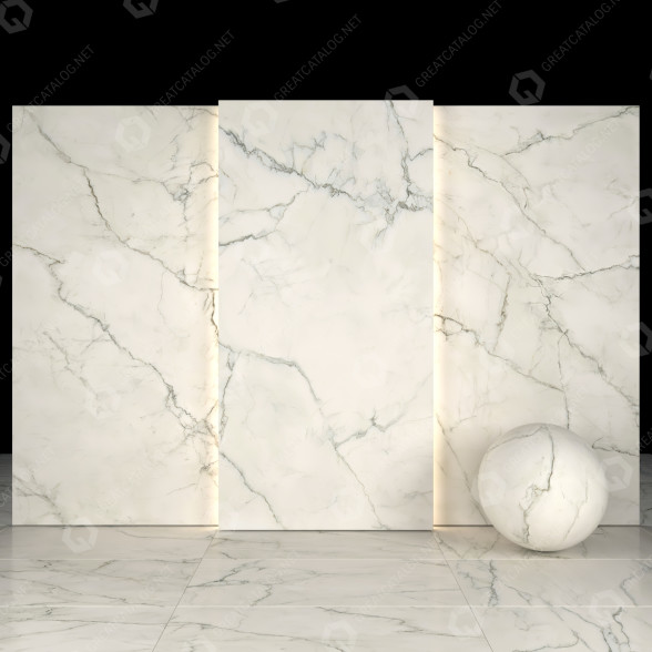 Fliese White Honed Marble 01 3D-Modell