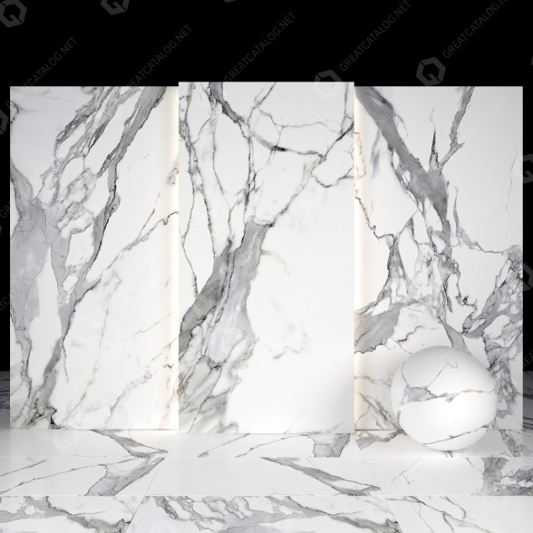 Tile White Calacatta 19 3D model