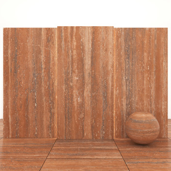 Carrelage Red Travertine