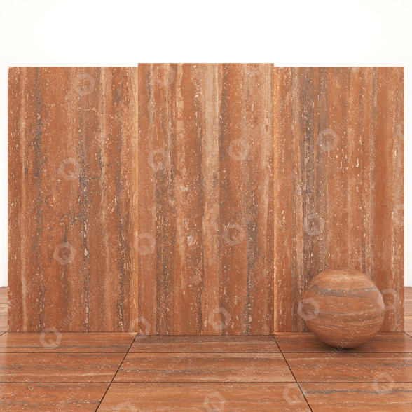 Fliese Red Travertine 3D-Modell