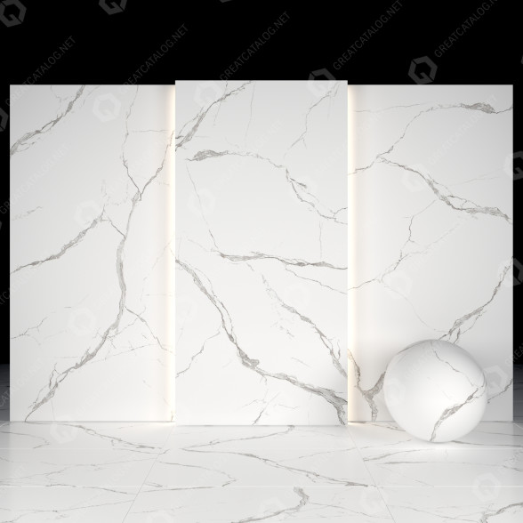 Płytka White Luna Marble model 3D