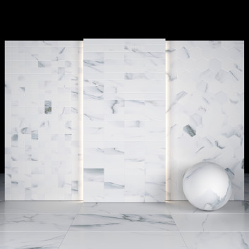 Плитка Borghini White Marble 01
