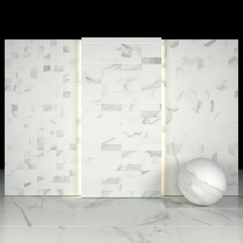 Плитка Afyon White Marble 02