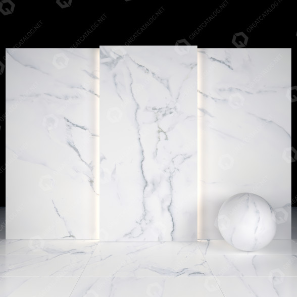 Плитка Borghini White Marble 03 3D модель