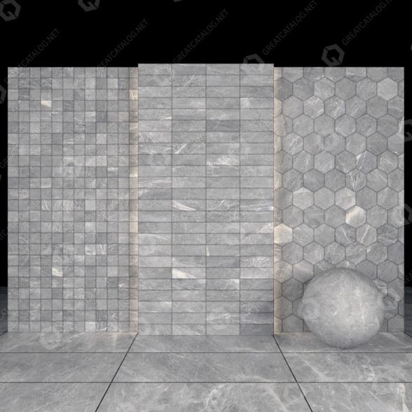 Плитка Soldier Gray Marble 3D модель