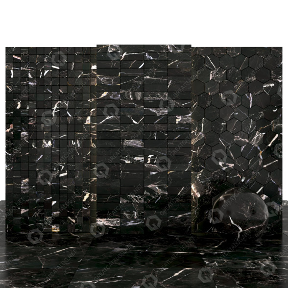 Плитка Portuguese Black Marble 3D модель
