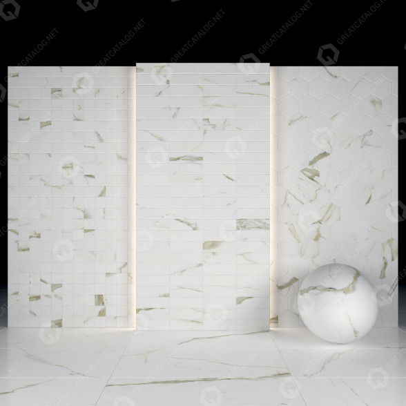 Плитка Gold Calacatta 08 3D модель