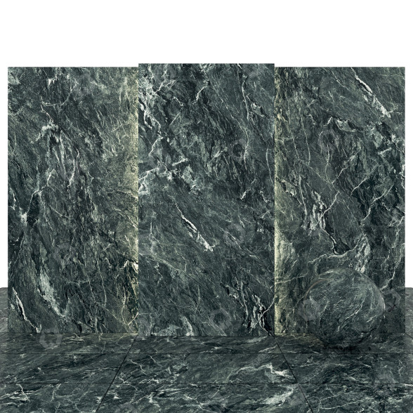 Плитка Alps Dark Green Marble 3D модель