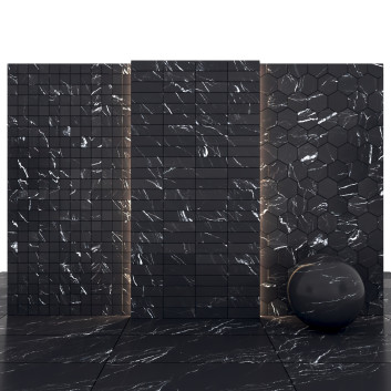 Плитка Black Moonlight Marble 02