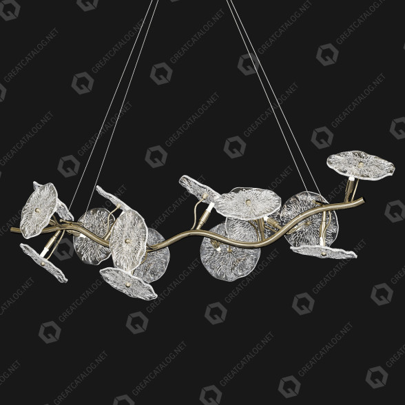 Lustre Candela Nenufar Suspension modèle 3D