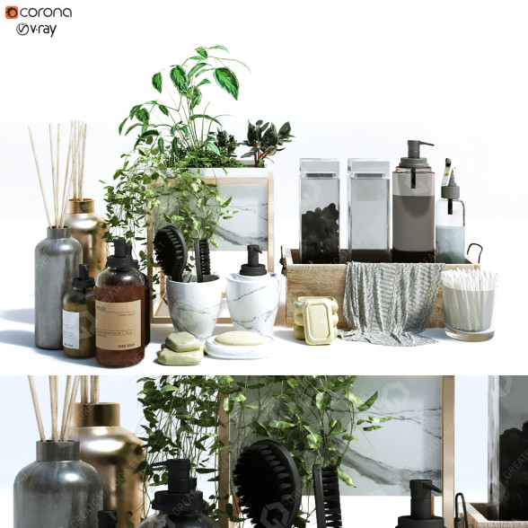 Декор Bathroom Set 120 3D модель
