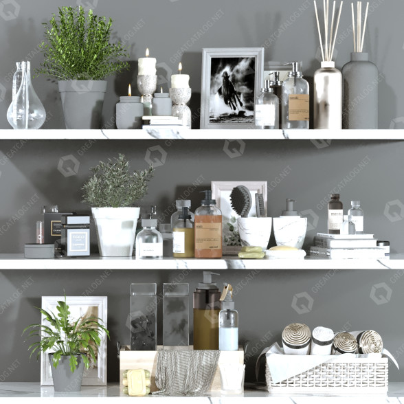 Декор Bathroom Set 121 3D модель