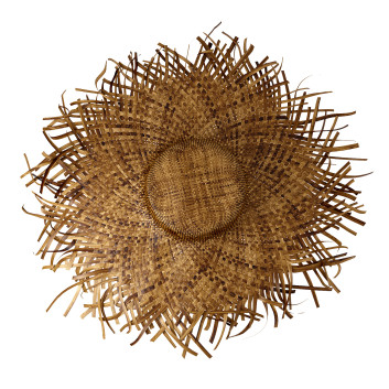 Dekor Balinese Straw Wicker Hat Bamboo Woven Boho 3D-Modell