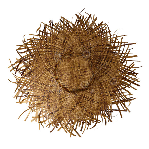 Декор Balinese Straw Wicker Hat Bamboo Woven Boho 3D модель