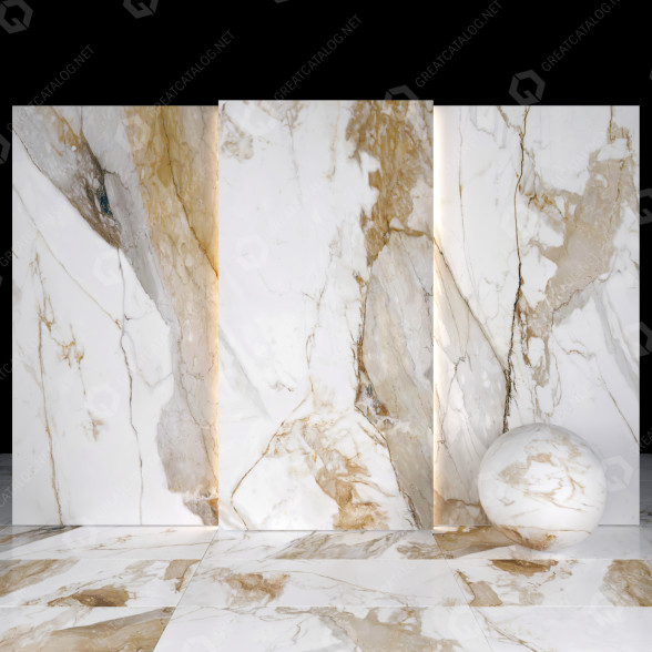 Плитка Kiruna White Marble 3D модель