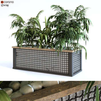 Doniczka  Plant in Box Set 110 Model 3D