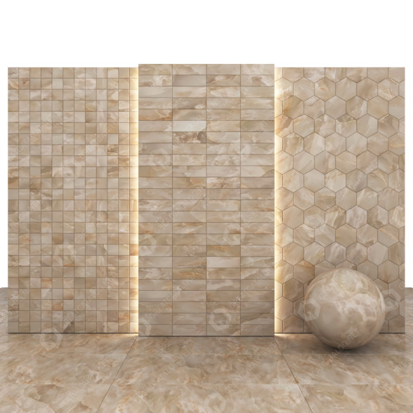 Плитка Karen Beige Marble 3D модель