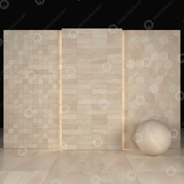 Плитка Sahara Cream Marble 3D модель