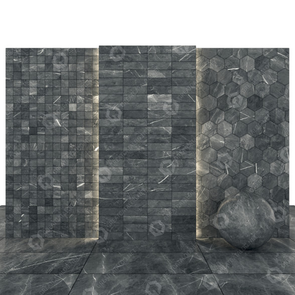Плитка Gray Stone 09 3D модель