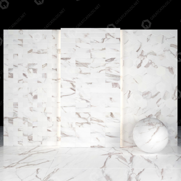 Плитка White Calacatta 22 3D модель