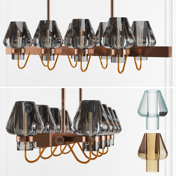 Żyrandol Queen Line by Loft4You model 3D