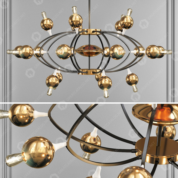 Kronleuchter Queen Molecule by Loft4You 3D-Modell