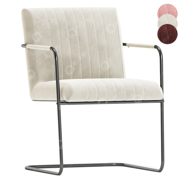 Krzesło Dutchbone Stitched model 3D