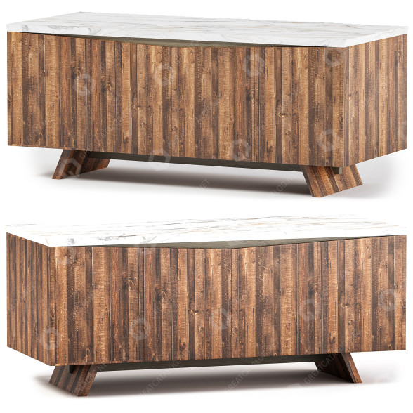 Сервант TOV Furniture Astoria White Concrete 3D модель
