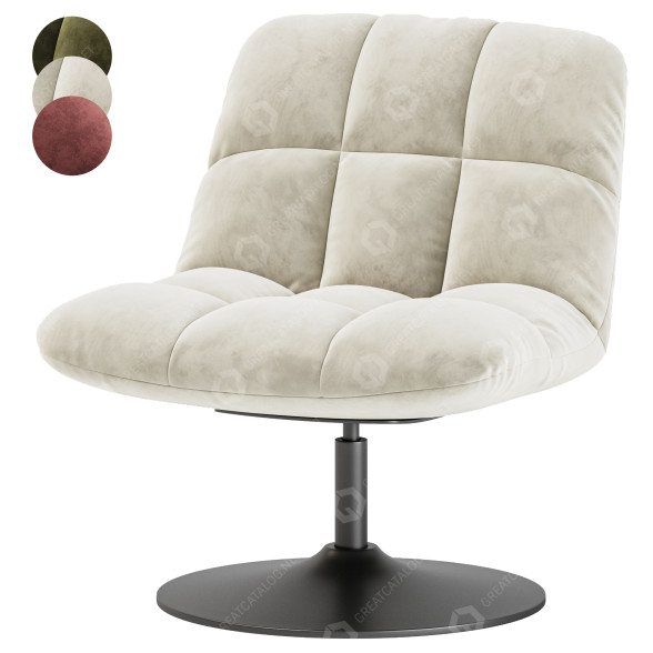 Барний стілець Casa Familia Lounge or Velvet 3D модель