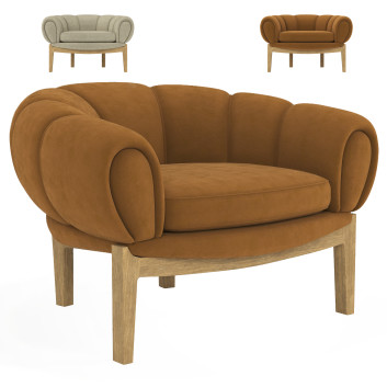 Fotel  Croissant Model 3D