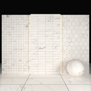 Плитка White Statuary Marble